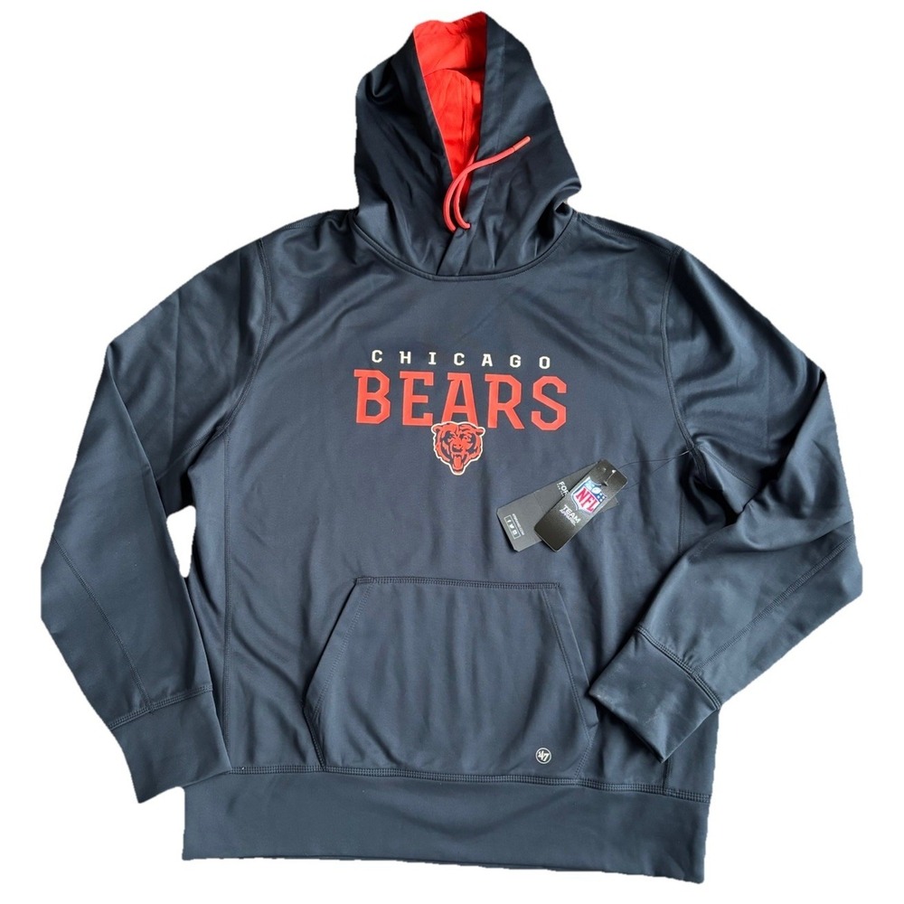 Chicago Bears 47 Forward Tech Fleece Hoodie Navy Men's XL New With Tags
